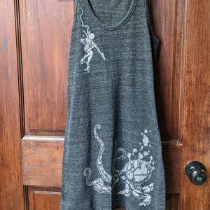 Robot Octopus & Diver Stretch Jersey Dress Medium